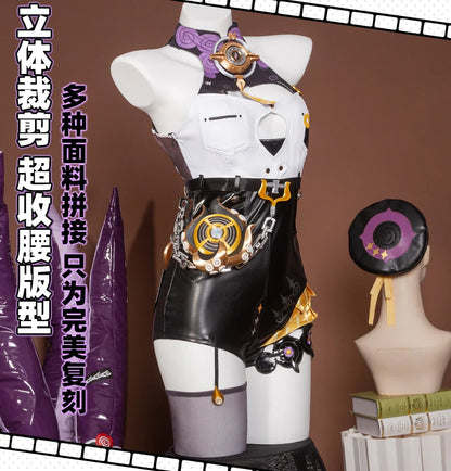 Zenless Zone Zero Yidhari Cosplay Costume Wig Uniform Hat Outfit Spook Shack Halloween Party for Women Girl Carnival Prop iCoser