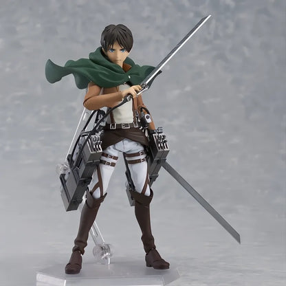 Attack On Titan Eren Jaeger 14cm PVC Figure with Detachable Sword Collectible Toy by BANDAI - With box