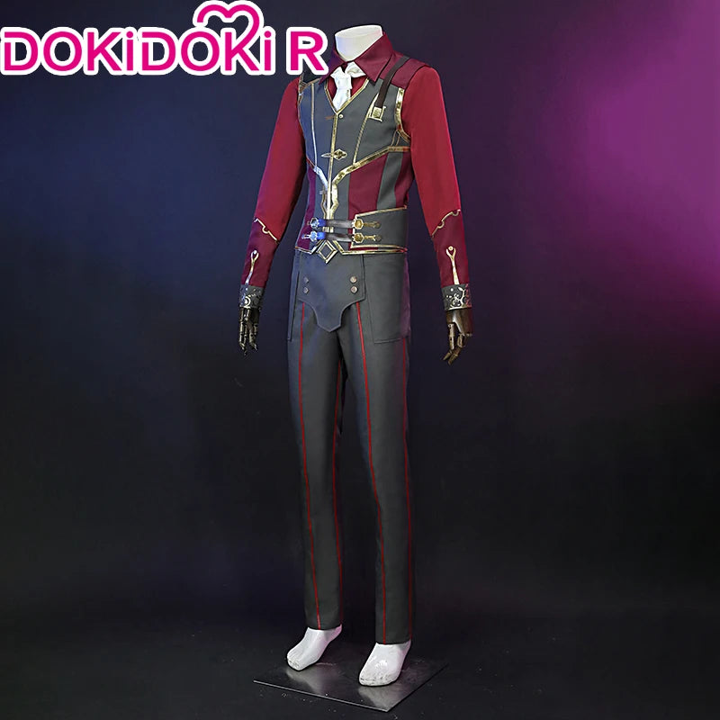 Silcoo Cosplay Costume Game Anime Cosplay【XS-2XL】DokiDoki-R Jinxx Father Silcoo Men Costume Plus Size