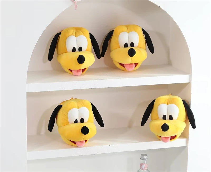 Cartoon Minnie Mouse Coin Purse Bag Pendant Plush Toy Mickey Lovely Earphone Storage Bag Kawaii Stuffed Anime Doll Gifts Girl