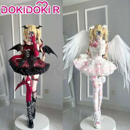 Tsukiyomi Utau Doujin Cosplay Costume Anime Shugo Chara! DokiDoki-R Halloween Devil Angel Utau Cosplay