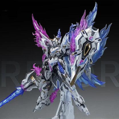 SNAA Model Firelord YR-04 MG 1/100 Purple Version Assembly Model Kit Toy Fire Lord Particle Awakening Action Figures Plastic Gif