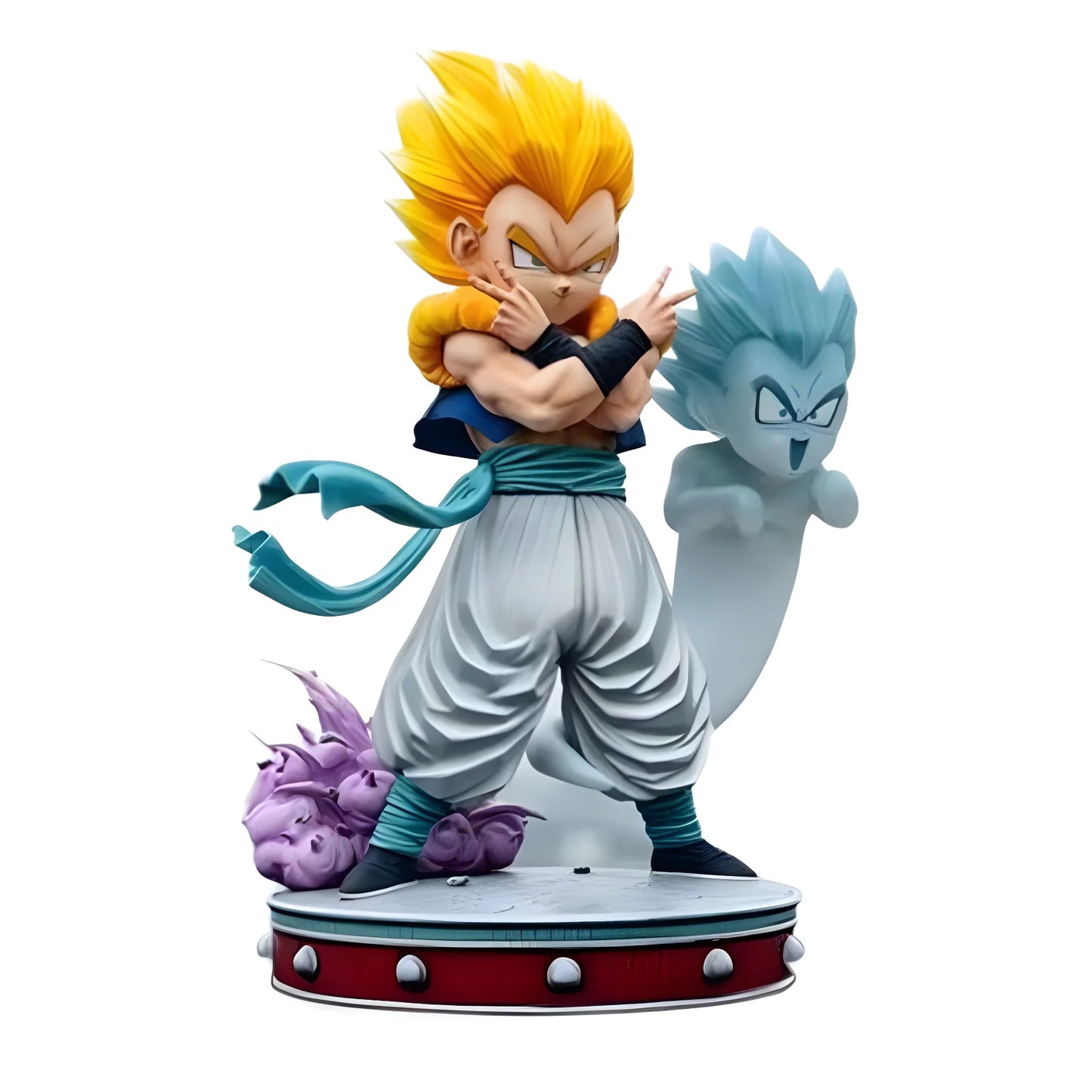 Dragon Ball Z Figures Super Saiyan Gotenks Anime Figurine Ghost Squad Model Statue Doll Collection Decoration Kids Toys Gift