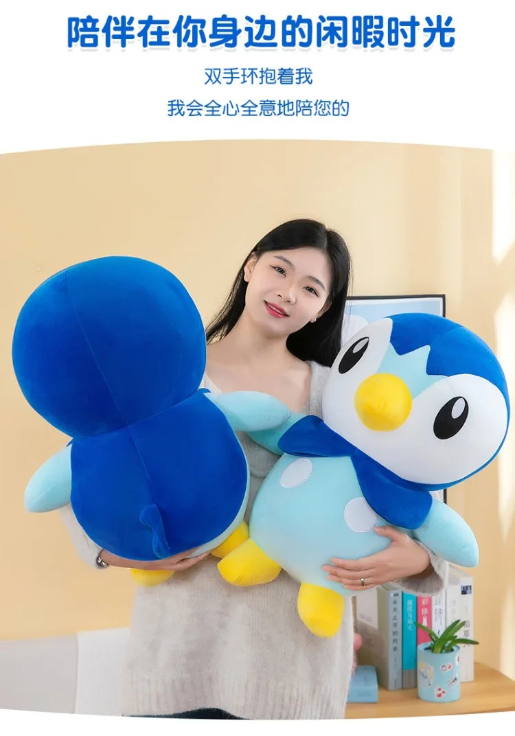 Pokemon Kawaii Piplup Plush Toys Cute Cartoon Stuffed Soft Toys Anime Penguin Plushie Big Doll Throw Pillow Kids Birthday Gift