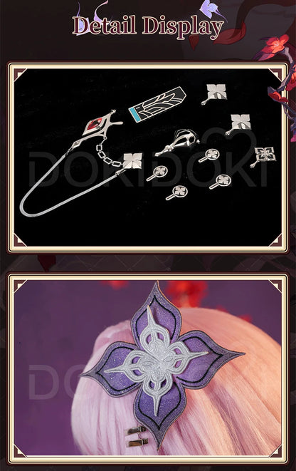 Evernight Cosplay Costume Game Honkai: Star Rail DokiDoki-R HSR March 7th SP Halloween Evernight Cosplay Costume Amphoreus