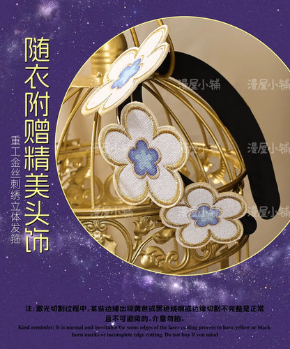 iCoser Honkai Star Rail Tribbie Cosplay Costume Wig Dress Uniform Headwear Wings Halloween Party for Women Girls Props Carnival