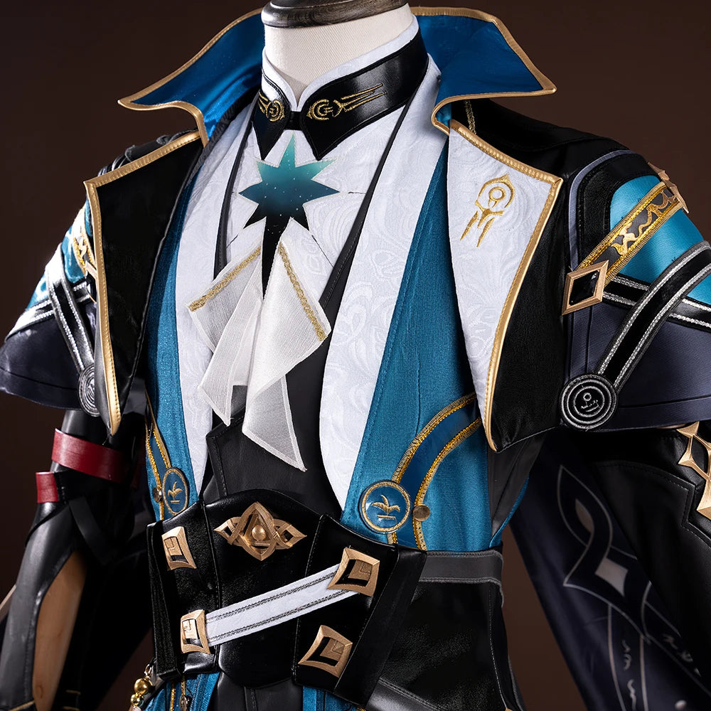 iCoser Honkai Star Rail Anaxa Cosplay Costume Wig Uniform Outfit Anaxagoras Grove of Epiphany Amphoreus Halloween for Women Men