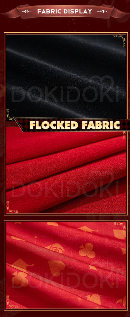 Riddle Cosplay Costume Anime【S-3XL】DokiDoki-SR Men Red King Uniform Halloween Riddle Rosehearts Cosplay Crown Plus Size