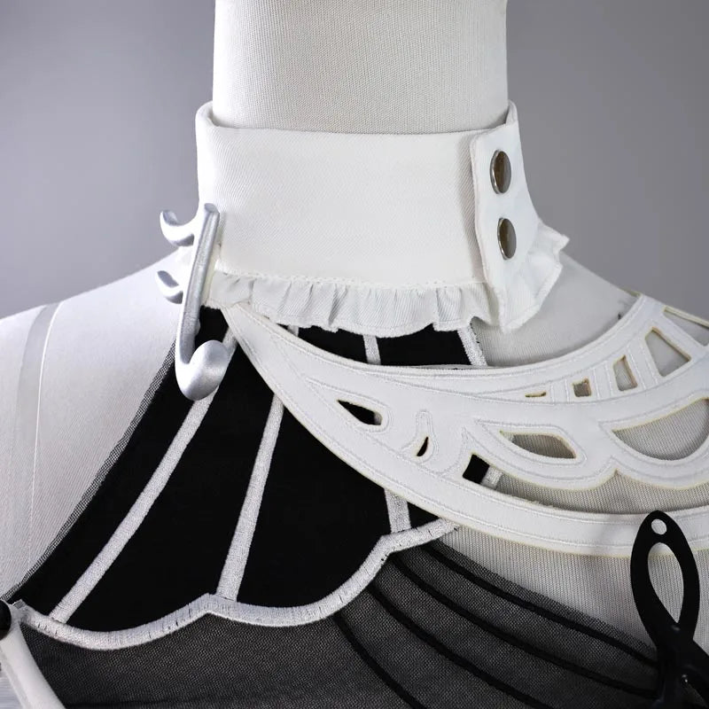 Wuthering Waves Phrolova Cosplay Costume Wig White Dress Fractsidus Carnival Halloween Party for Women Girls Accessory iCoser