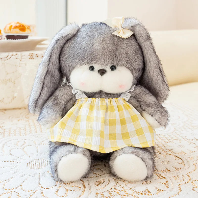 simulation animal doll stuffed cartoon rabbit bear plush toy anime cute soft pillow room decor kids birthday gift