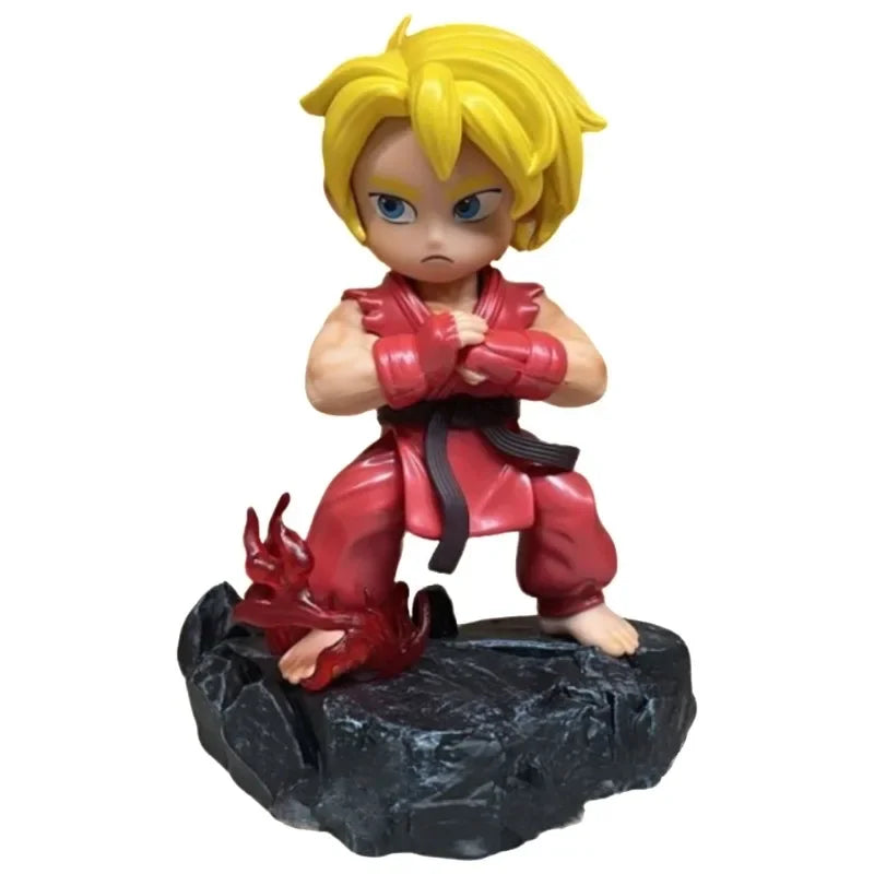 15cm Anime Game Street Fighter Ryu Figurine Ken Masters Action Figure PVC Statue Collection Model Birthday Decoration Toys Gifts