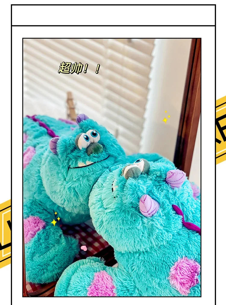 130cm Big Size Disney James P. Sullivan Cartoon Anime Plush Stuffed Doll Room Plushies Pillow Ornaments Children's Holiday Gifts