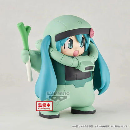 In Stock Banpresto Gundam 45Th Anniversary Hatsune Miku Ms 06F Zaku [Hatsune Miku Ver.pvc 15Cm Anime Action Figures Model Toys