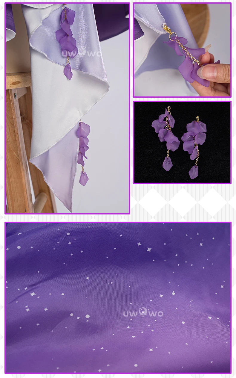 PRE SALE UWOWO Robin Cosplay Game Honkai Star Rail Fanart Robin Wisteria Gown Cosplay Costume Halloween Costume