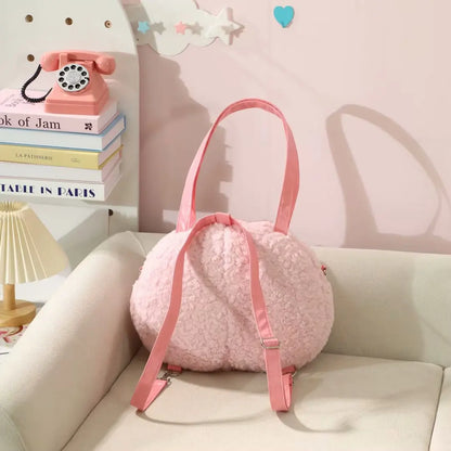 Sanrio Cinnamoroll Shoulder Bag Multipurpose Handbag Kawaii Backpack Messenger Bag Plush Bag My Melody Sweet Piano Lolita Bag