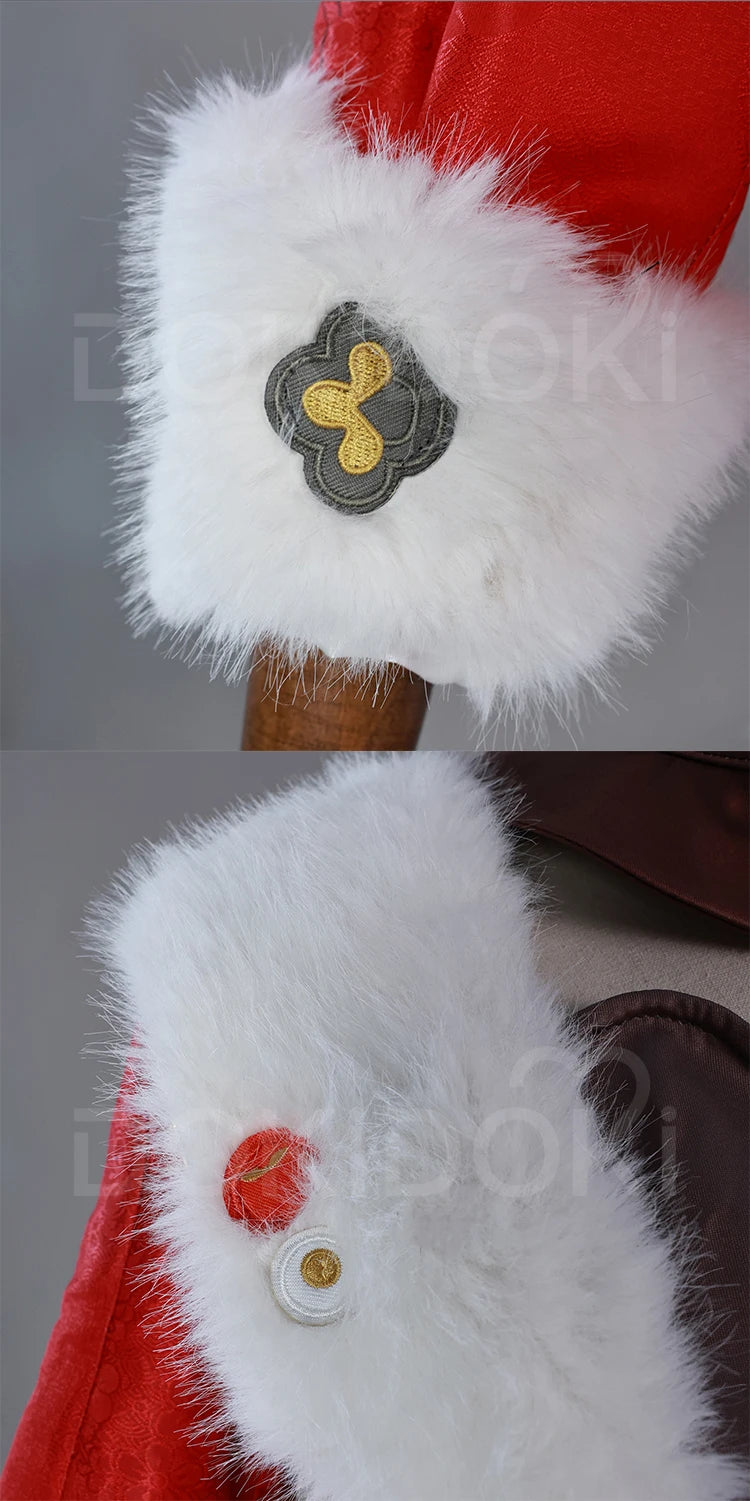 IN STOCK Xiangling Cosplay Costume Game Genshin Impact【XS-3XL】DokiDoki-N New Skin Cherries Snow-Laden Plus Size