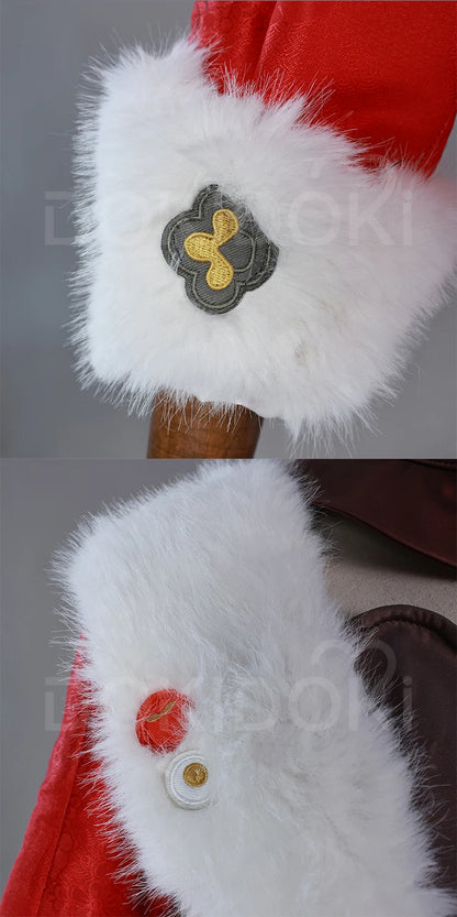 IN STOCK Xiangling Cosplay Costume Game Genshin Impact【XS-3XL】DokiDoki-N New Skin Cherries Snow-Laden Plus Size