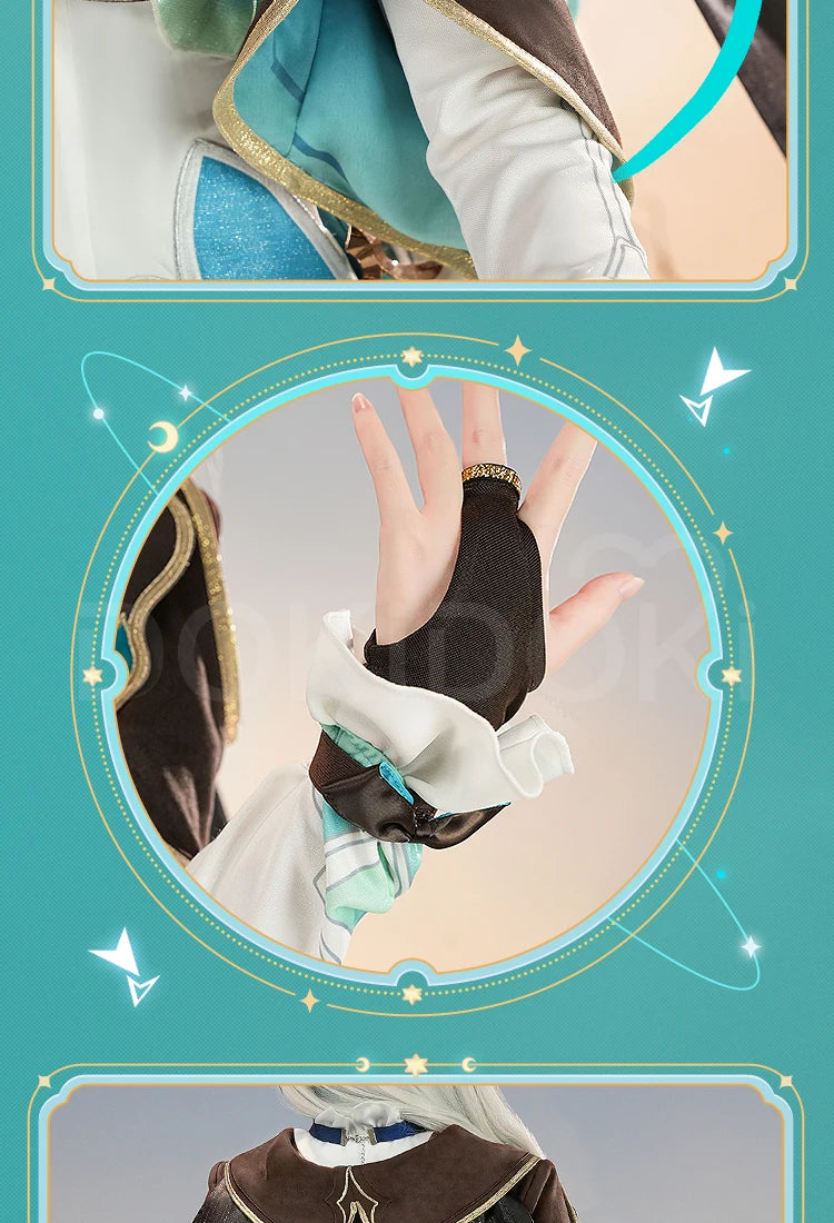 IN STOCK Firefly Cosplay Costume Game Honkai: Star Rail DokiDoki-SR HSR Female Cute Costume Outlet Firefly Cosplay Wig Halloween