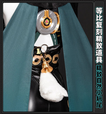 Zenless Zone Zero Lucia Cosplay Costume Wig Uniform Horns Headwear Tail Spook Shack Halloween Party for Women Girls Role Play