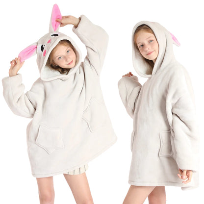 Funny Cartoon Children's Pajamas Girls Winter Clothes Plush Dinosaur Cat Bear Unicorn Pink Blue Toddler Boy Pijama Kids Clothing