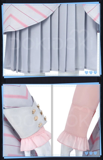 Glinda Elphaba Cosplay Costume Wicked Cosplay【XS-3XL】DokiDoki-N Women Black Pink Dress Glinda Cosplay School Uniform Plus Size