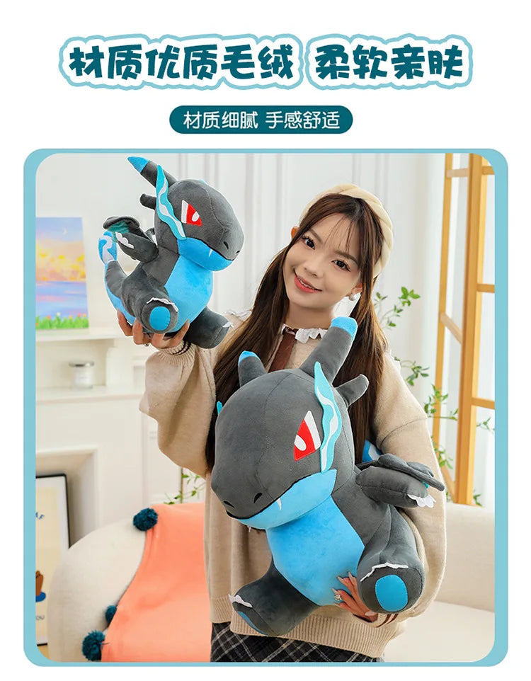 Pokemon Z-A Plush Pikachu Mega Charizard X Doll Charmander Charmeleon Toy Venusaur Bulbasaur Ivysaur