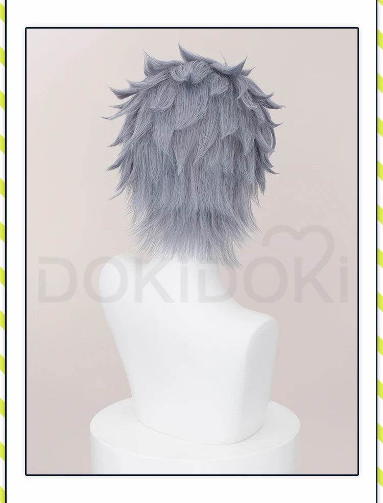 IN STOCK Himmel Stark Heiter Wig Anime Frieren: Beyond Journey's End Cosplay DokiDoki Men Wreath Blue Short Hair Heat Resistant