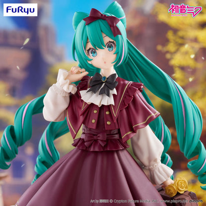 Genuine FuRyu 19cm Hatsune Miku Figure Classical Retro Anime Miku Figurine Statue Model Collection Room Decora Desk Toys Gift
