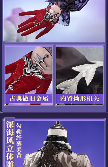 Honkai Star Rail Hysilens Cosplay Costume Wig Dress Headwear Uniform Outfit Halloween Party for Women Girls Carnival Prop iCoser