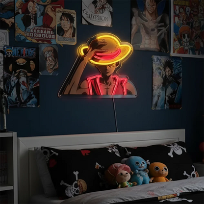Anime Acrylic Neon LED Light/Lamp One Piece Dragon Ball Artwork for Home Festival Decor Party Bar Hotel Salon Shop,Etc.