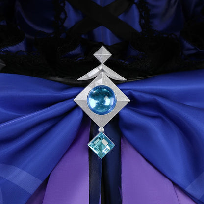 Genshin Impact Wonderland Manekina Cosplay Costume Candlelit Revelry Dress Hat Halloween Party for Women Girls Role Play Outfit