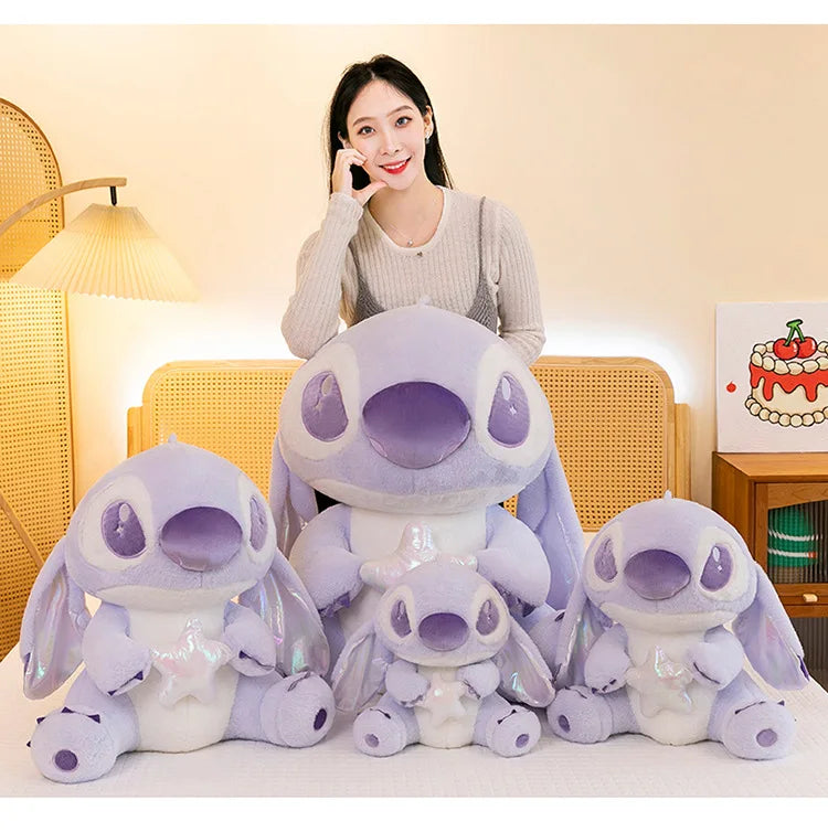 80CM Large Big Size Disney Stitch Cartoon Anime Plush Stuffed Doll Room Decoration Children Pillow Cute Peluche Ornaments Gifts