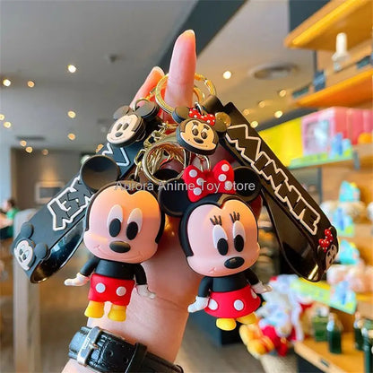 Anime Disney Keychain Variety of Cartoon Gift Cartoon Cute Doll Keyring Ornament Key Chain Car Pendant Toys Gift Stitch