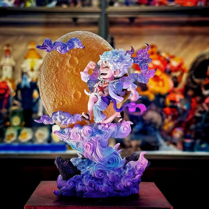 14cm One Piece Luffy Anime Figure Moon Nika Luffy Action Figurine PVC Statue Models Collection Desk Decoration Toys Gift Doll