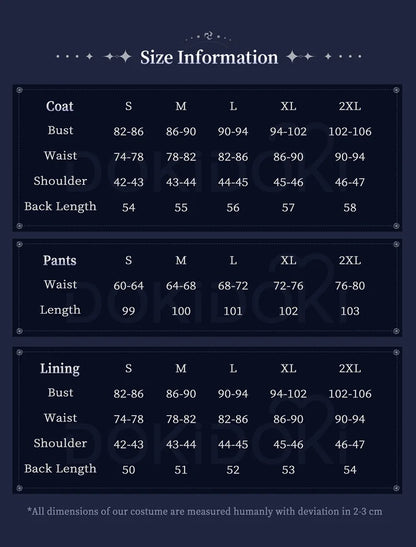 IN STOCK Flins Cosplay Costume Game Genshin Impact【S-3XL】DokiDoki-R Kyrll Chudomirovich Flins Men Halloween Costume Plus Size