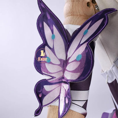 iCoser Honkai Star Rail Castorice Cosplay Costume Wig Dress Uniform Headwear Halloween Party for Women Girls Carnival Cos Props