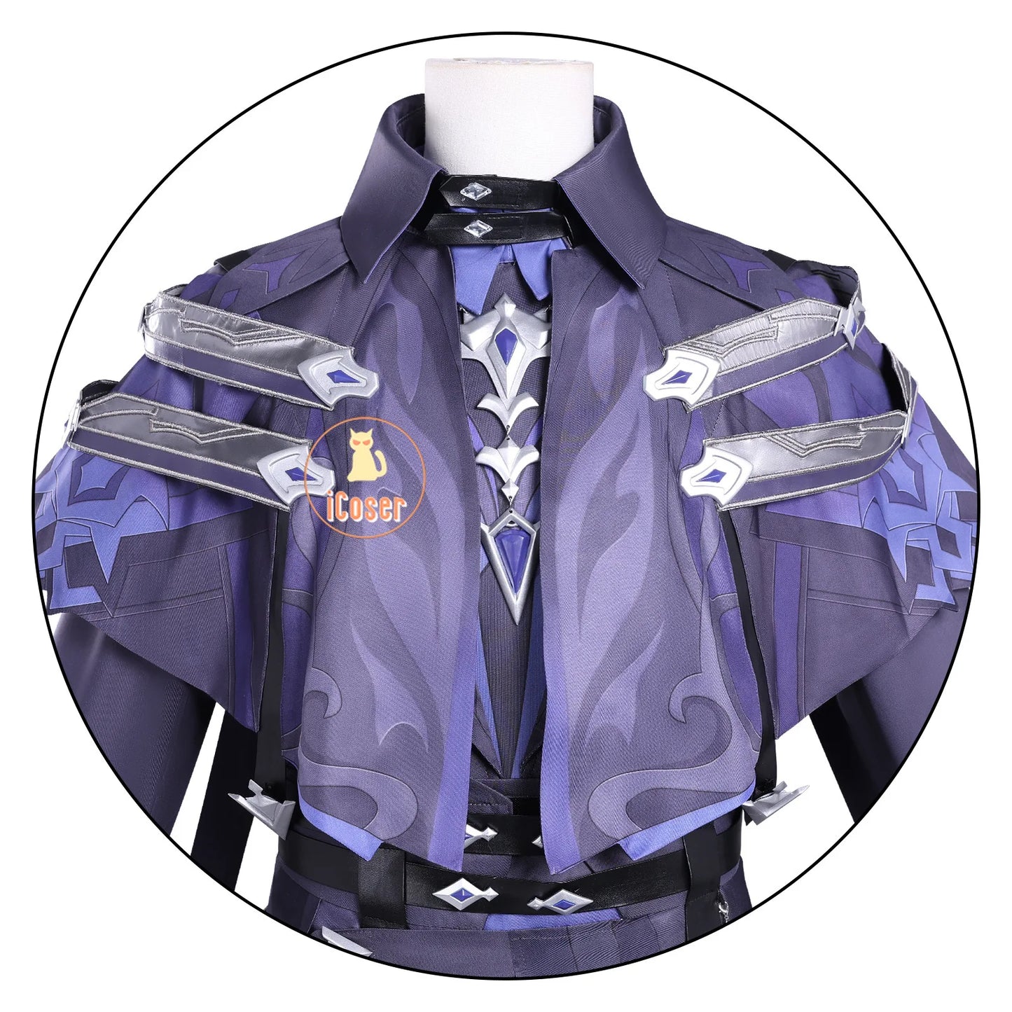 Genshin Impact Kyryll Chudomirovich Flins Cosplay Costume Wig Uniform Halloween Party for Women Men Carnival Role Play Outfit