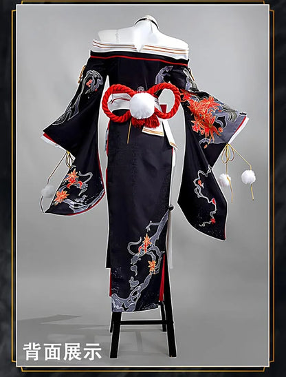 Neverness To Everness Hotori Cosplay Costume Dress Headwear Earrings Game NTE Outfit Halloween Party for Women Girls Role Play