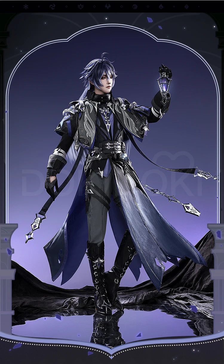 Flins Cosplay Costume Game Genshin Impact【S-3XL】DokiDoki-SR Kyrll Chudomirovich Flins Cosplay Men Halloween Costume Plus Size