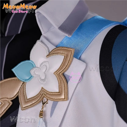 Genshin Impact Lumine Aether Costume Women Polyester Set