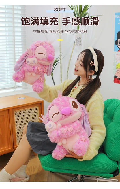 70cm Big Size Disney Lilo & Stitchanime Plush Stuffed Doll Room Decoration Peluche Pillow Angel Plushies Ornaments Gifts