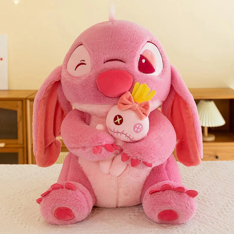 45/60/75CM Big Size Disney Stitch Kawaii Anime Plush Stuffed Doll Room Decoration Plushies Children Pillow Ornament Holiday Gift