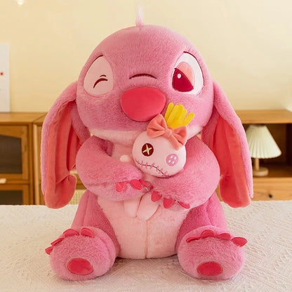 45/60/75CM Big Size Disney Stitch Kawaii Anime Plush Stuffed Doll Room Decoration Plushies Children Pillow Ornament Holiday Gift