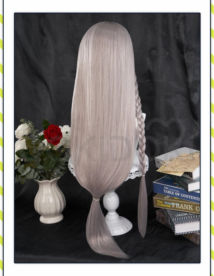 IN STOCK Jilll Warrick Wig Game FF Cosplay DokiDoki Wig Jilll Warrick Women Grey Long Hair High Heat Resistang Wig Free Cap