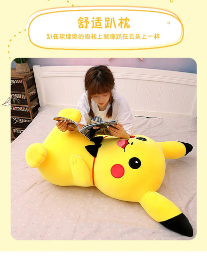 40/50/60/80/100CM Big Size Pokemon Pikachu  Plush Toy Kawaii Stuffed Cartoon Anime Comfortable Soft Doll Christmas Plushies Gift
