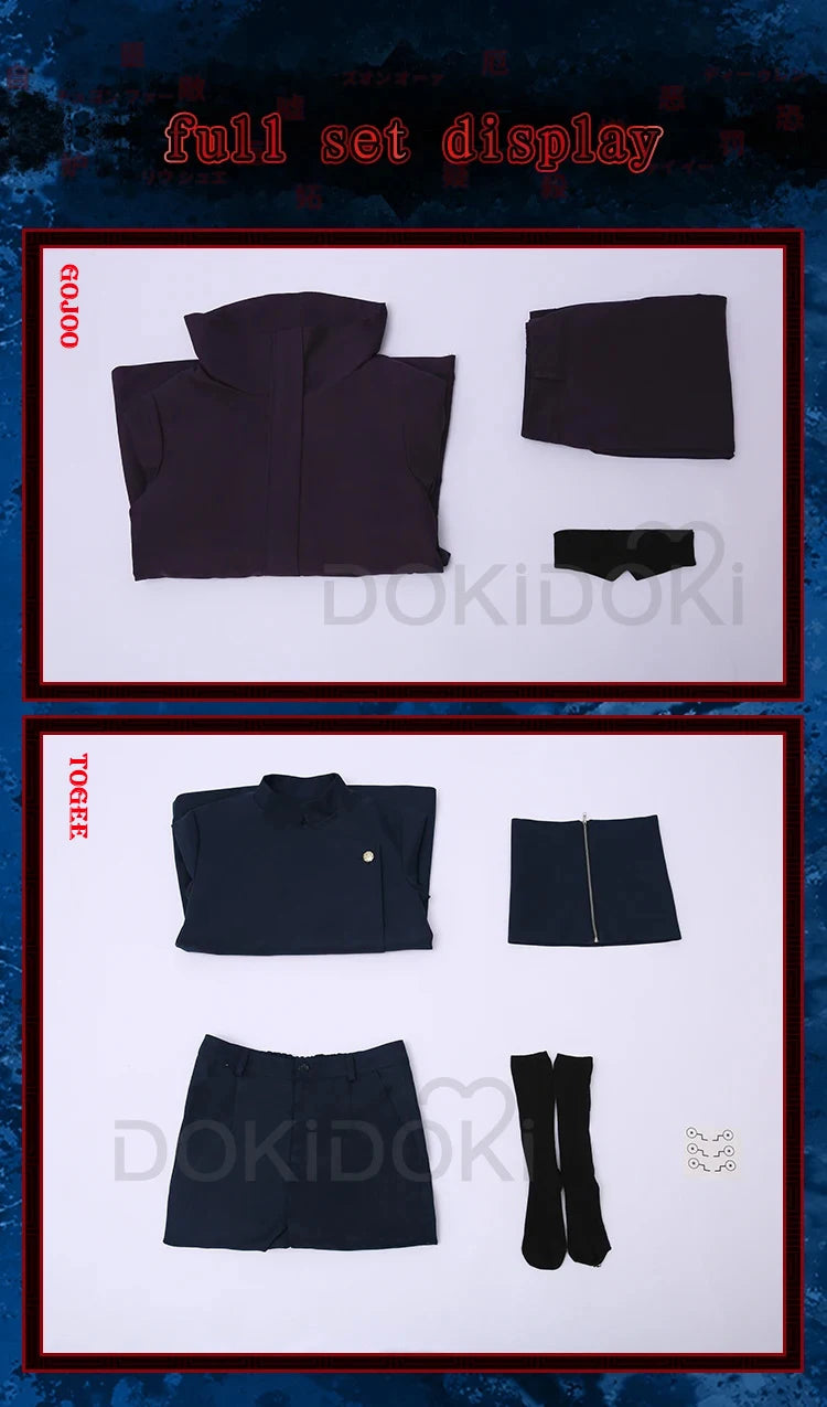 IN STOCK Gojo Satoruu/ Togee Inumaki Cosplay Costume Anime  DokiDoki-SR Dark Blue Uniform Costume Christmas