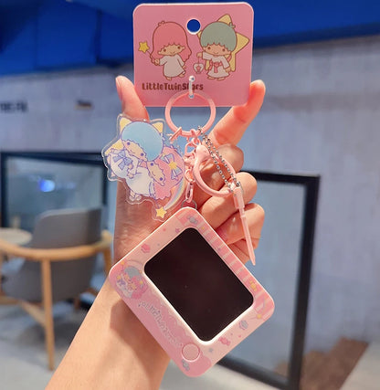 Genuine Sanrio Hello Kitty Kuromi Melody Pachacoo Cinnamoroll Hangyodon Gudetama Writ Boar Graffiti Toy Keychain Birthday Gift