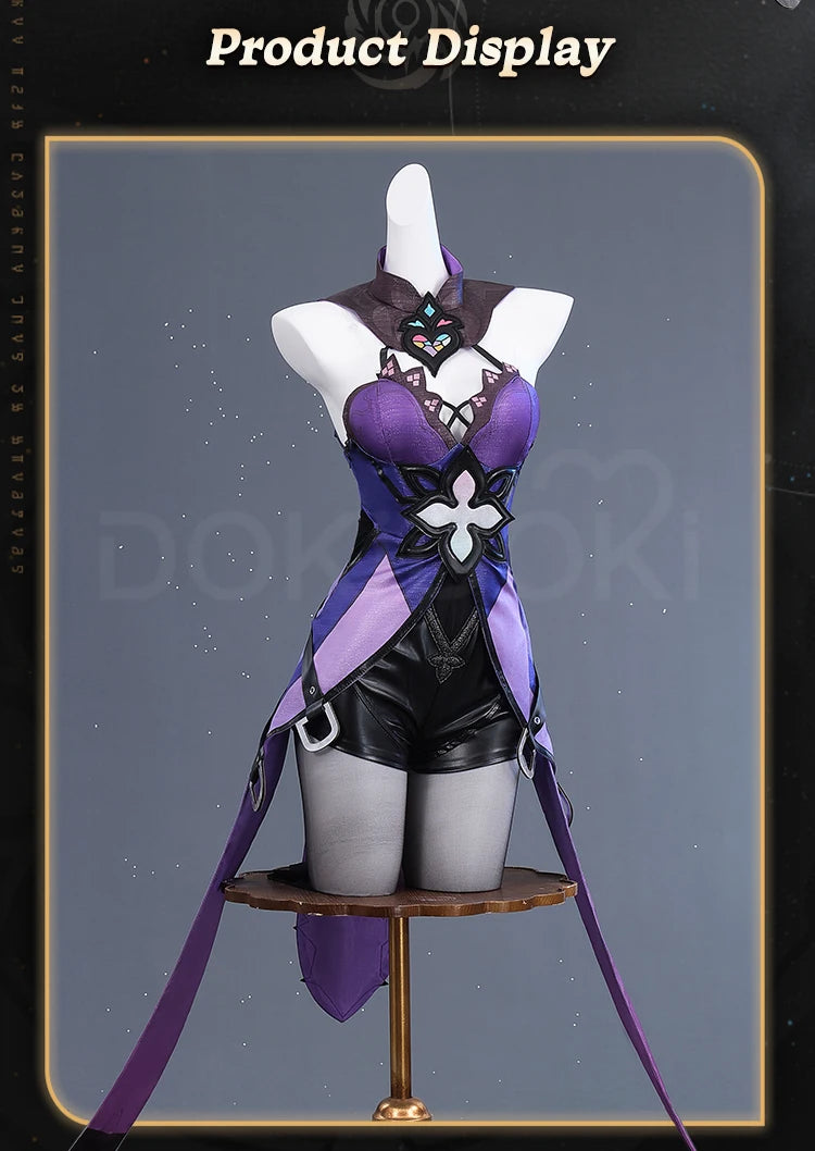 IN STOCK Black Swan Cosplay Costume Game Honkai: Star Rail【XS-3XL】DokiDoki-N Honkai Women Costume Black Swan Cosplay Plus Size