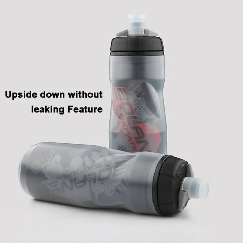 Bolany 600ml Mountain Cycling Water Bottle PP5 Double-Layer Insulated Leak-Proof Outdoor Sports Cup