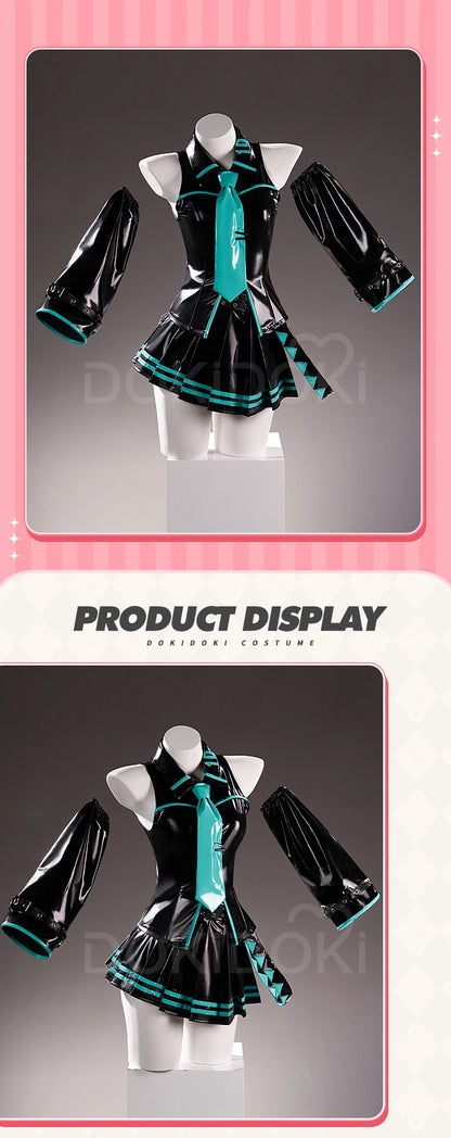 IN STOCK MIKUU Cosplay Costume【XS-3XL】DokiDoki-N Women Mikku Cosplay Uniform Cute Short Dress Costume Plus Size